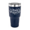 Thanksgiving 30 oz Stainless Steel Ringneck Tumblers - Navy - FRONT