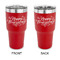 Thanksgiving 30 oz Stainless Steel Ringneck Tumblers - Red - Double Sided - APPROVAL