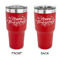 Thanksgiving 30 oz Stainless Steel Tumbler - Red - Double Sided