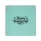 Thanksgiving 6" x 6" Teal Leatherette Snap Up Tray - APPROVAL