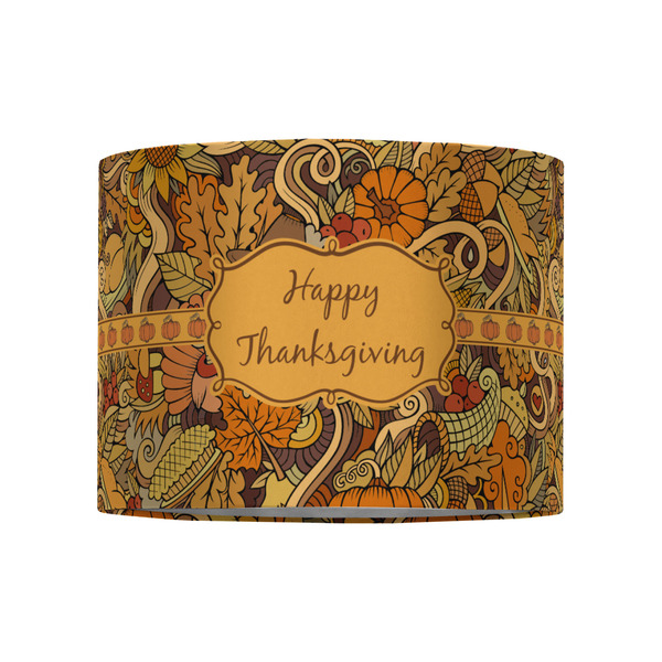 Thanksgiving 8" Drum Lampshade - FRONT (Fabric)