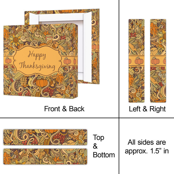 Thanksgiving 8x8 - Canvas Print - Approval