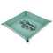 Thanksgiving 9" x 9" Teal Leatherette Snap Up Tray - MAIN