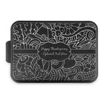 Thanksgiving Aluminum Baking Pan with Black Lid