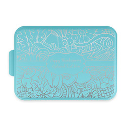 Thanksgiving Aluminum Baking Pan with Teal Lid