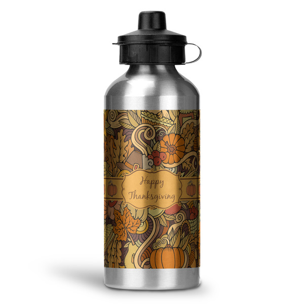 Custom Thanksgiving Water Bottle - Aluminum - 20 oz (Personalized)