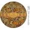 Thanksgiving 8" Glass Appetizer / Dessert Plates - Single or Set (Personalized)