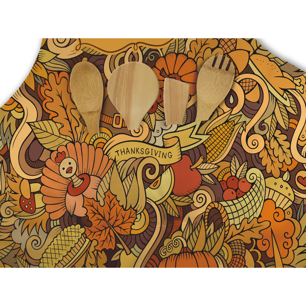 Thanksgiving Apron - Pocket Detail with Props
