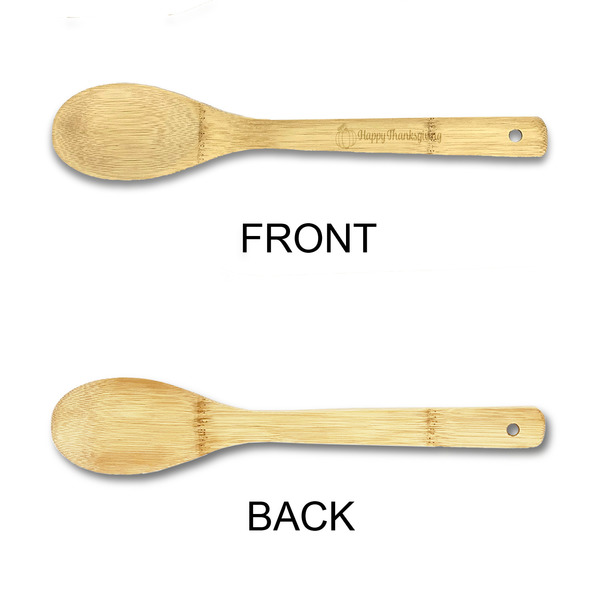 Thanksgiving Bamboo Spoons - Single Sided - APPROVAL
