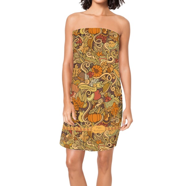 Custom Thanksgiving Spa / Bath Wrap (Personalized)