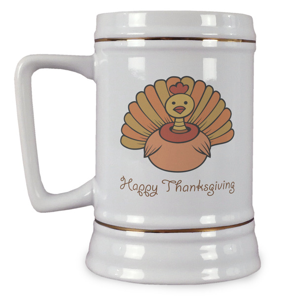 Custom Thanksgiving Beer Stein (Personalized)