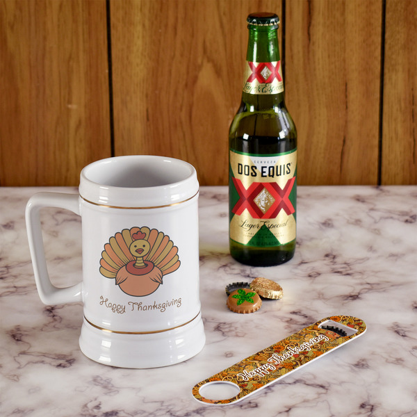 Thanksgiving Beer Stein - In Context