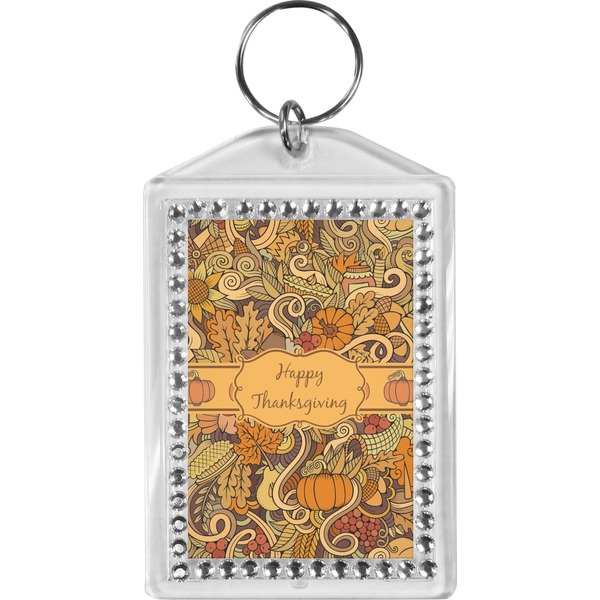 Custom Thanksgiving Bling Keychain (Personalized)