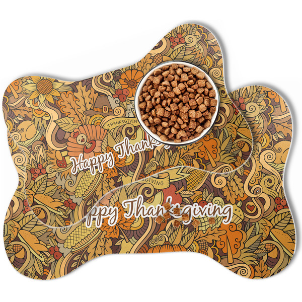 Thanksgiving Bone Shaped Dog Mats - MAIN
