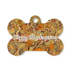 Thanksgiving Bone Shaped Dog ID Tag - Small