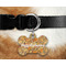 Thanksgiving Bone Shaped Dog Tag on Collar & Dog