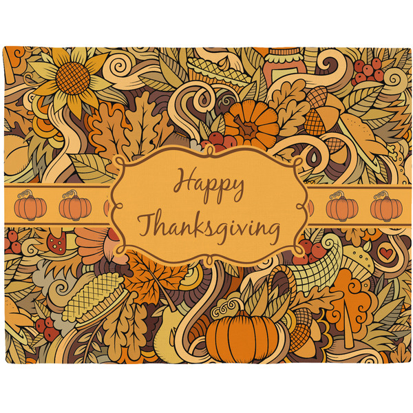 Custom Thanksgiving Woven Fabric Placemat - Twill