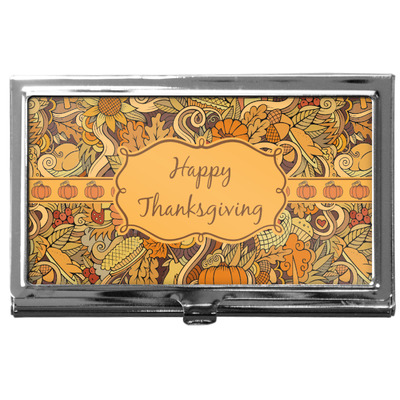 Thanksgiving Business Card Case