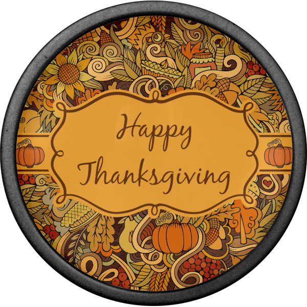 Thanksgiving Cabinet Knob - Black - Front