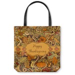 Thanksgiving Canvas Tote Bag - Small - 13"x13" (Personalized)