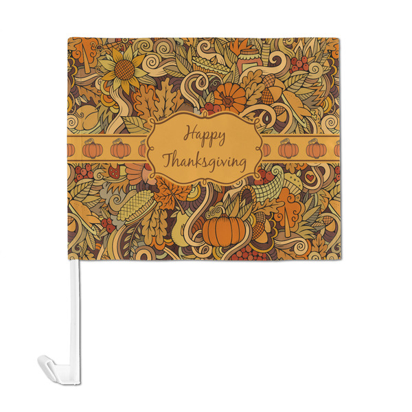 Thanksgiving Car Flag - Large - FRONT