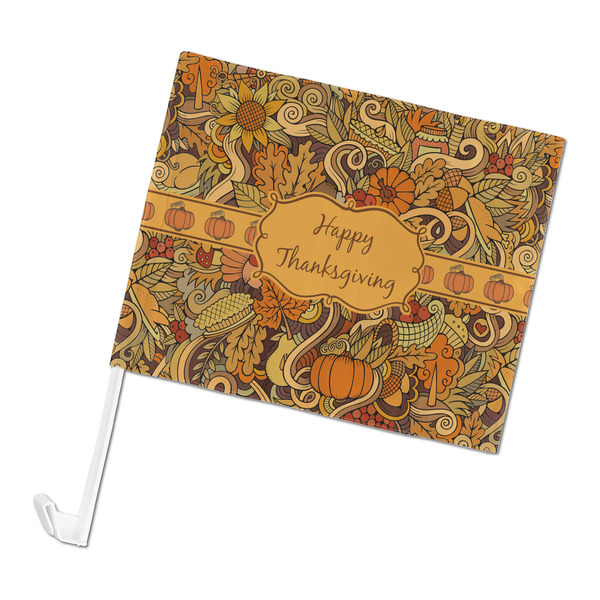 Custom Thanksgiving Car Flag - Large