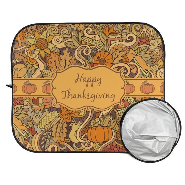 Thanksgiving Car Sun Shades - FOLDED & UNFOLDED