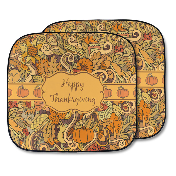 Custom Thanksgiving Car Sun Shade - Two Piece