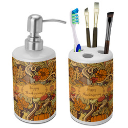 Thanksgiving Ceramic Bathroom Accessories Set