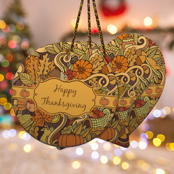 Thanksgiving Ceramic Ornament