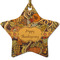 Thanksgiving Star Ceramic Ornament
