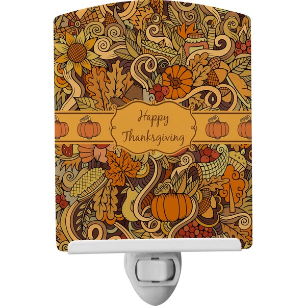 Custom Thanksgiving Ceramic Night Light (Personalized)