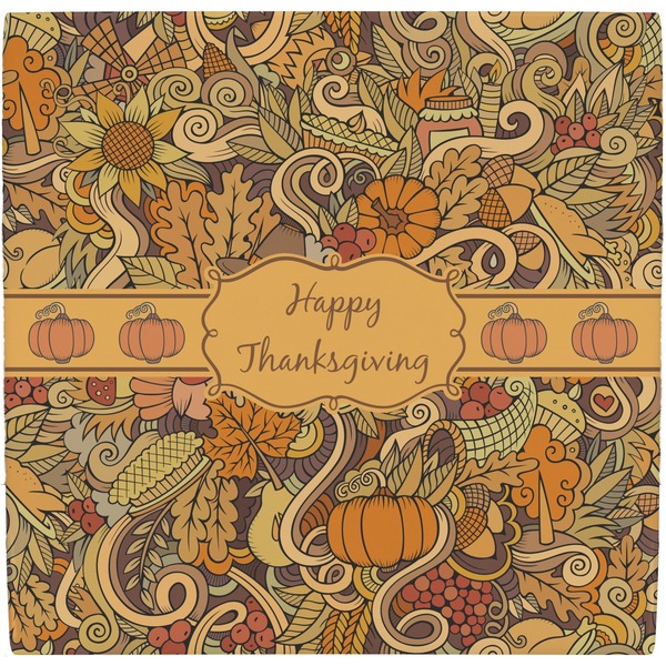 Custom Thanksgiving Ceramic Tile Hot Pad (Personalized)