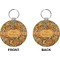 Thanksgiving Circle Keychain (Front + Back)