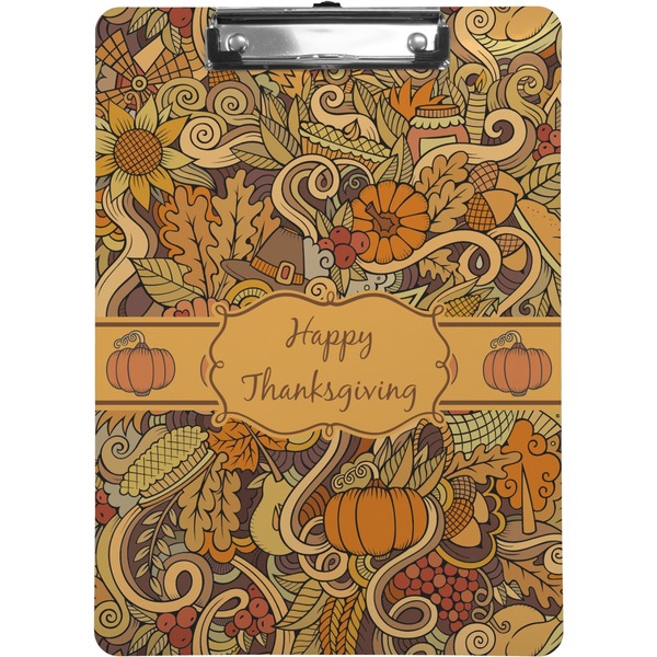 Custom Thanksgiving Clipboard (Letter Size) (Personalized)