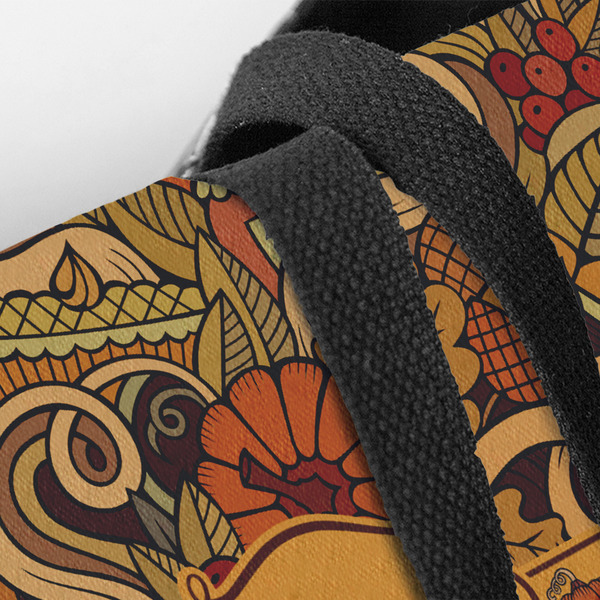Thanksgiving Closeup of Tote w/Black Handles