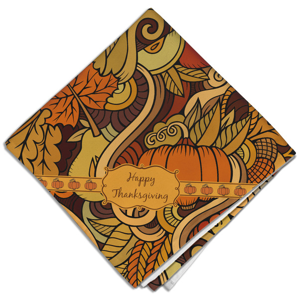 Custom Thanksgiving Cloth Dinner Napkin - Single
