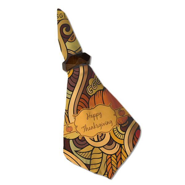 Thanksgiving Cloth Napkins - Personalized Dinner (Folded in Ring) (MAIN)