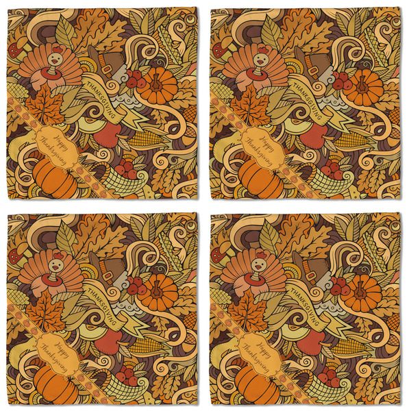 Thanksgiving Cloth Napkins - Personalized Lunch (APPROVAL) Set of 4