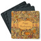 Thanksgiving Square Rubber Backed Coasters - Set of 4 (Personalized)