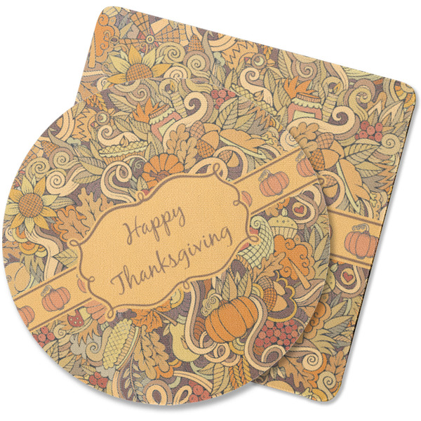 Custom Thanksgiving Rubber Backed Coaster (Personalized)