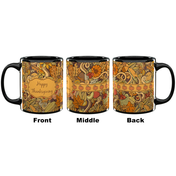 Thanksgiving Coffee Mug - 11 oz - Black APPROVAL