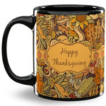 Thanksgiving 11 Oz Coffee Mug - Black