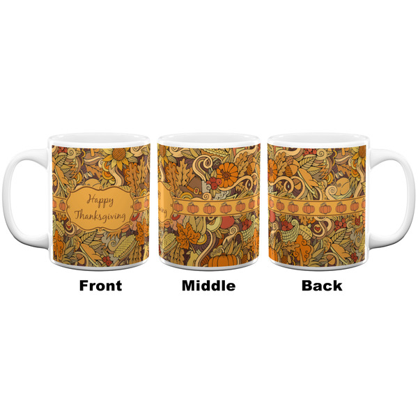 Thanksgiving Coffee Mug - 11 oz - White APPROVAL