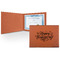 Thanksgiving Leatherette Certificate Holder - Front
