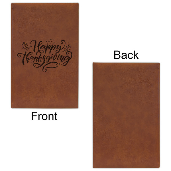 Thanksgiving Cognac Leatherette Journal - Single Sided - Apvl