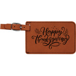 Thanksgiving Leatherette Luggage Tag