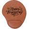 Thanksgiving Cognac Leatherette Mouse Pads with Wrist Support - Flat