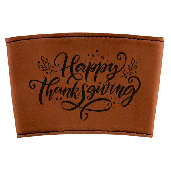 Custom Thanksgiving Leatherette Cup Sleeve