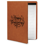 Thanksgiving Leatherette Portfolio with Notepad - Small - Double Sided